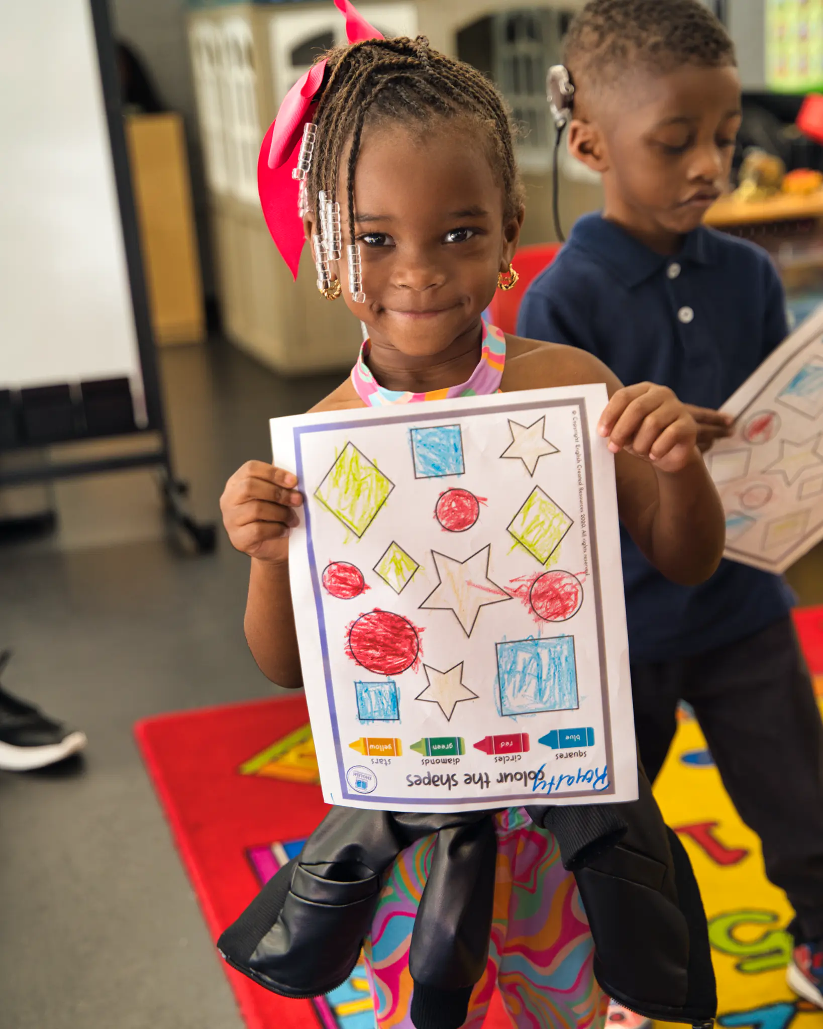 Children learning in the classroom at Appleseed Learning Center